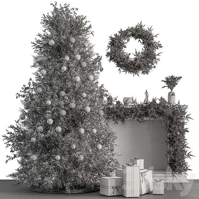 Christmas Tree and Decoration 46 3DS Max Model - thumbnail 6