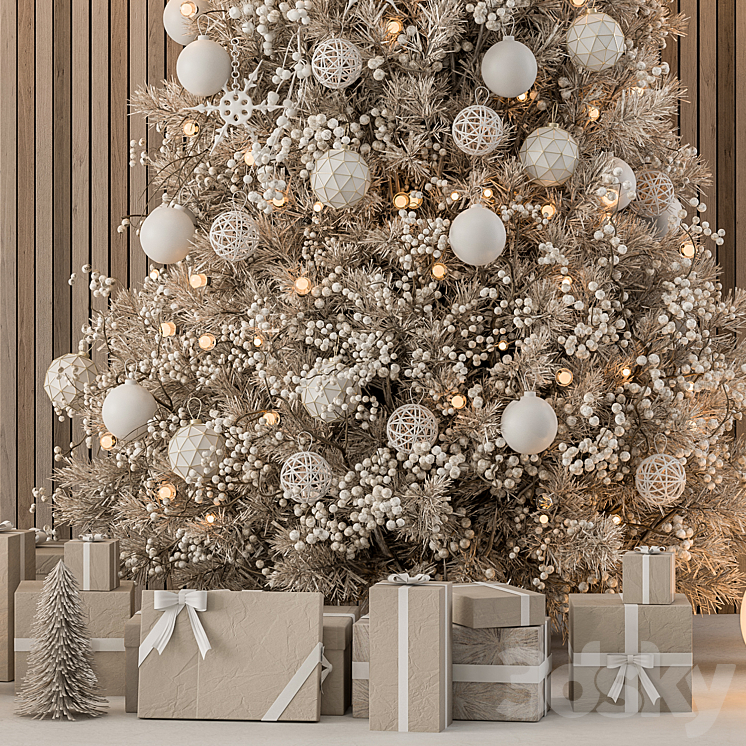 Christmas Tree and Decoration 52 3DS Max Model - thumbnail 2