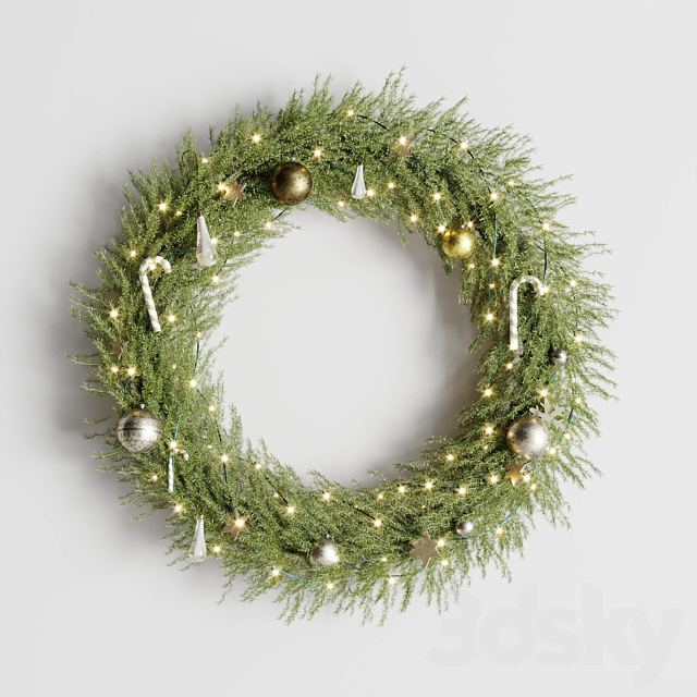 Christmas Tree Decoration 01 3DS Max Model - thumbnail 3