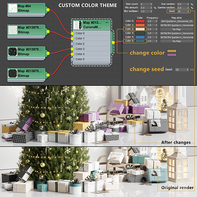 Christmas Tree Decoration 01 3DS Max Model - thumbnail 6