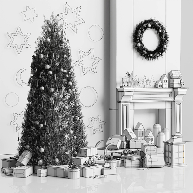 Christmas Tree Decoration 01 3DS Max Model - thumbnail 7