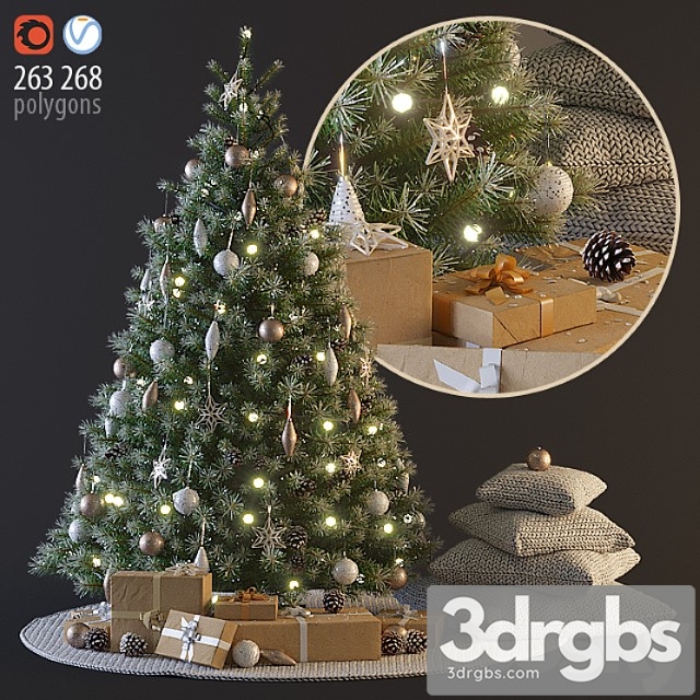 Christmas tree_3 3dsmax Download - thumbnail 1