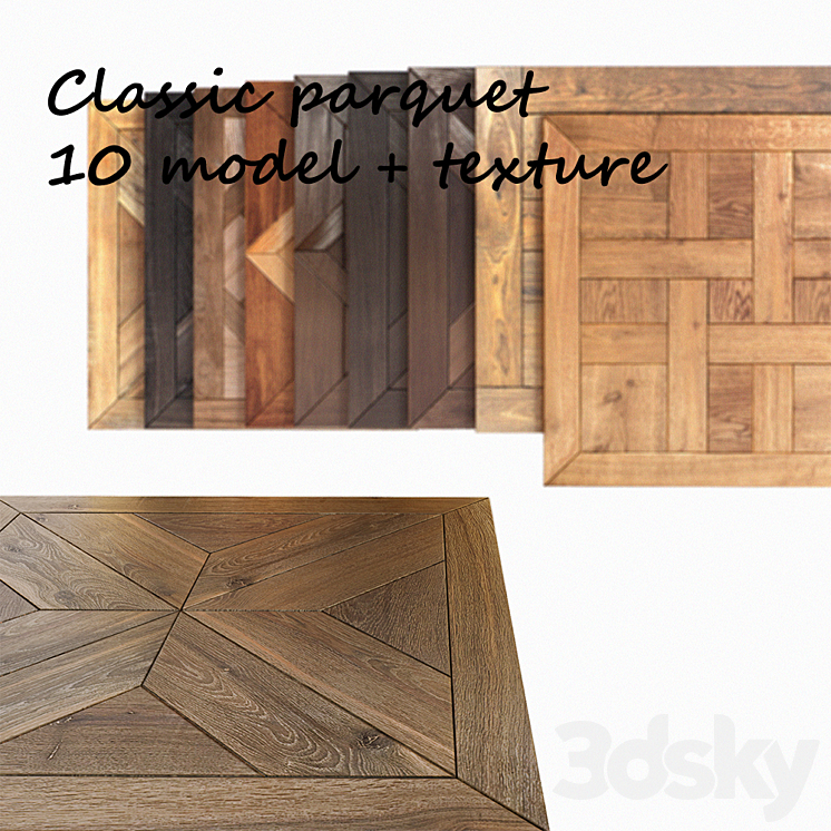 Classic parquet 3DS Max - thumbnail 1