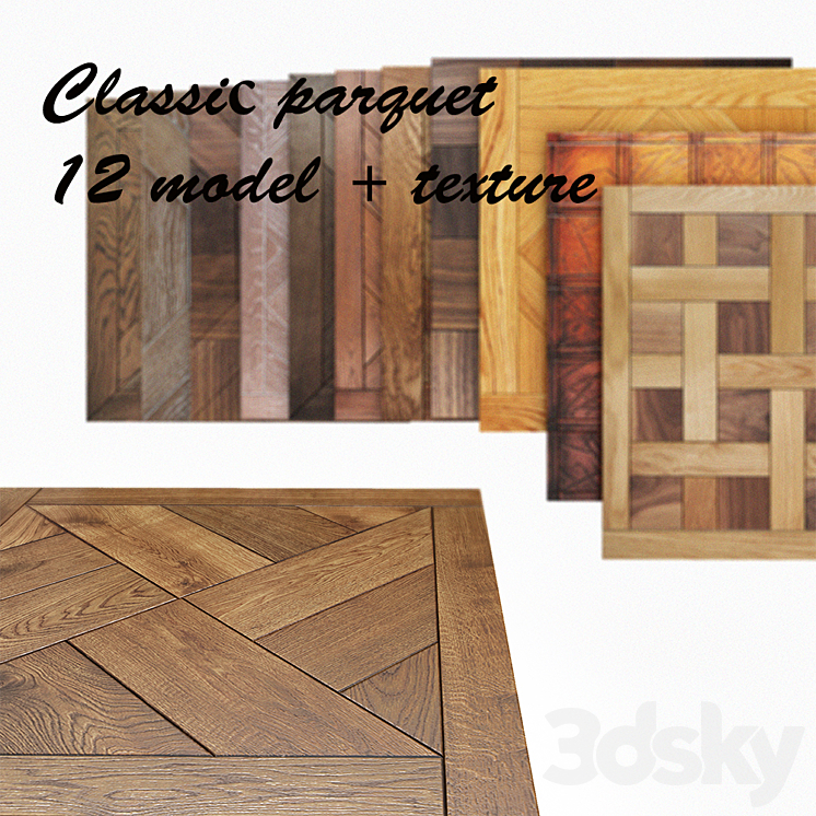 Classic parquet 3DS Max - thumbnail 1