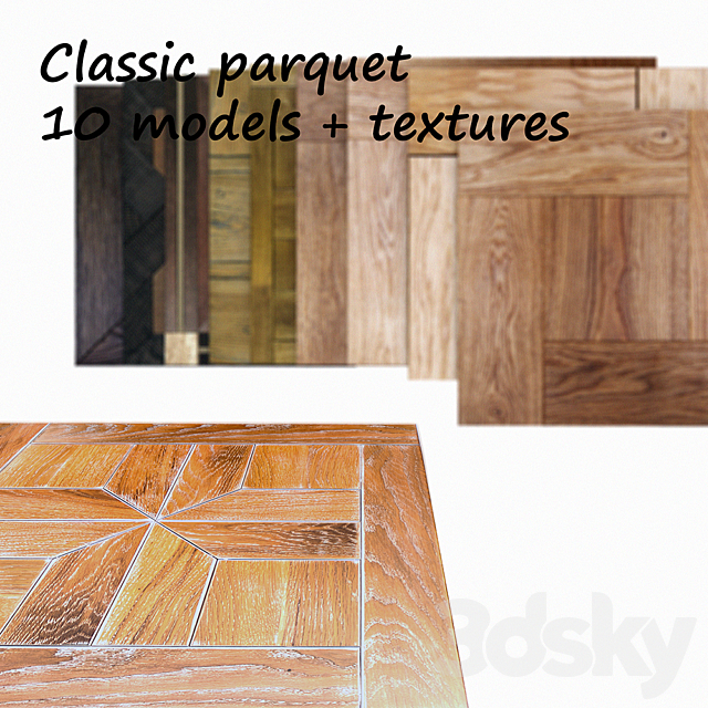 Classic parquet 3DSMax File - thumbnail 1