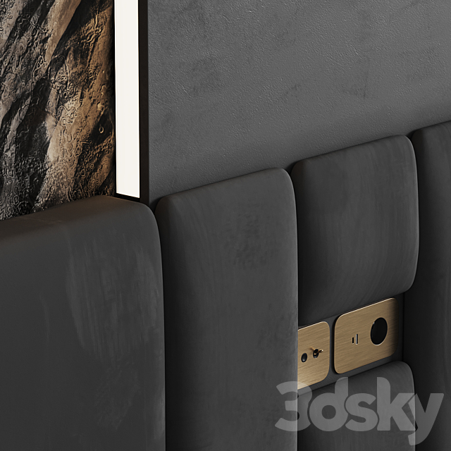 Cliff headboard 3DSMax File - thumbnail 5