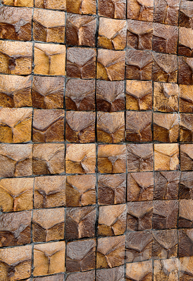 Coconut tiles 3DS Max Model - thumbnail 2