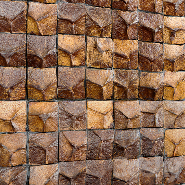 Coconut tiles 3DS Max Model - thumbnail 3