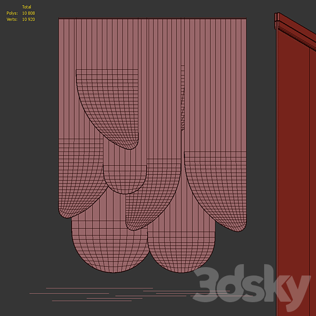 Composition of rice paper sheets 3DS Max Model - thumbnail 4