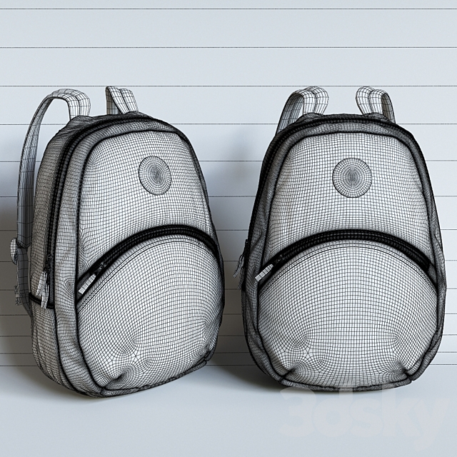 Converse Backpack 3DS Max Model - thumbnail 2