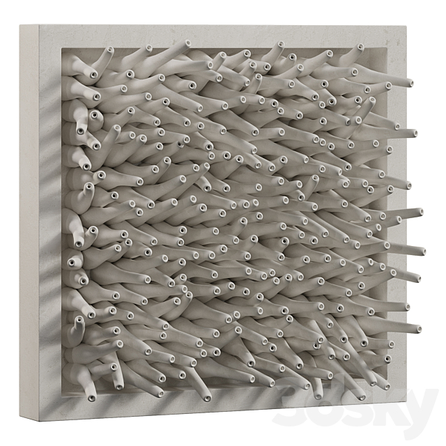 Coral Reef Wall Decoration in frames 2 3DS Max Model - thumbnail 4