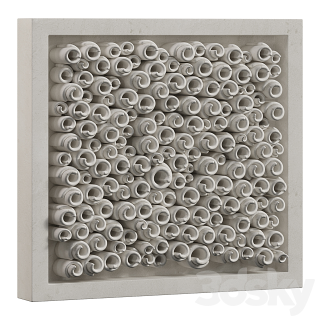 Coral Reef Wall Decoration in frames 2 3DS Max Model - thumbnail 6