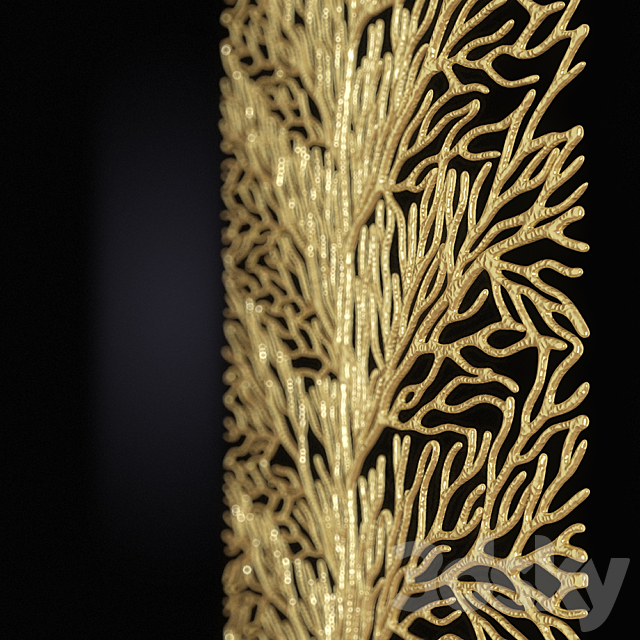 coral wall art 3DSMax File - thumbnail 2