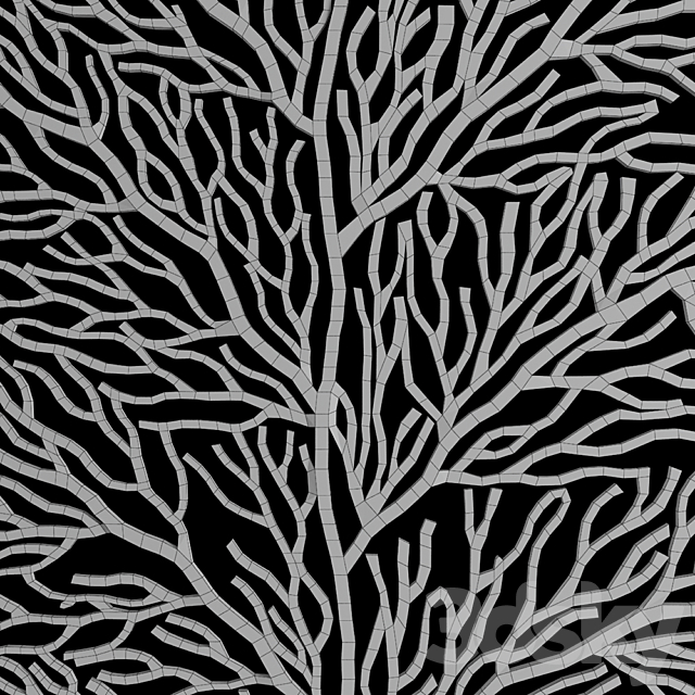 coral wall art 3DSMax File - thumbnail 3