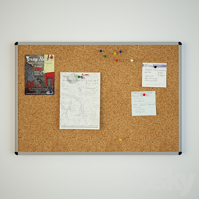 Corkboard 3DSMax File - thumbnail 1