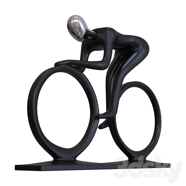 Cyclist figurine 3DSMax File - thumbnail 3