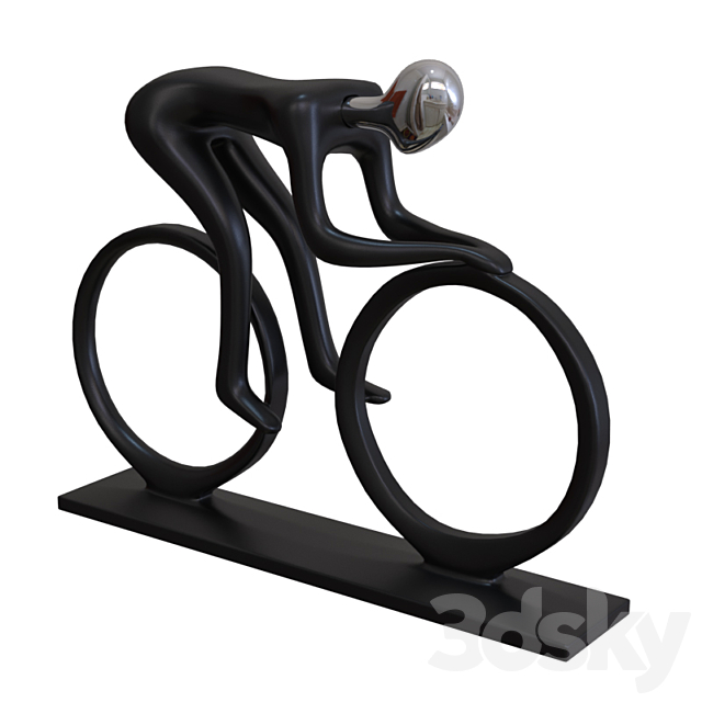 Cyclist figurine 3DSMax File - thumbnail 4