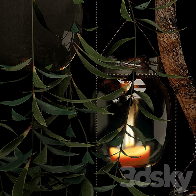 Сascading chandelier 3DS Max Model - thumbnail 2