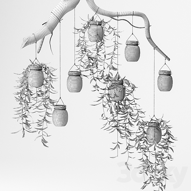 Сascading chandelier 3DS Max Model - thumbnail 3