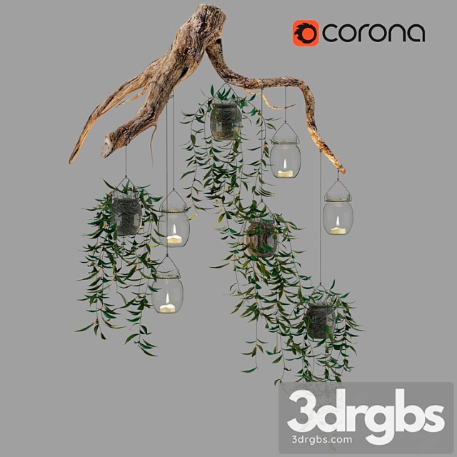 Сascading Chandelier 3dsmax Download - thumbnail 1