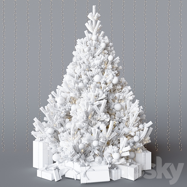 Dark cristmas tree 3DSMax File - thumbnail 3