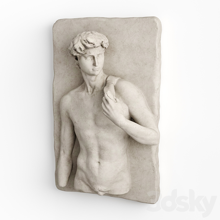 david wall relief 3DS Max Model - thumbnail 2