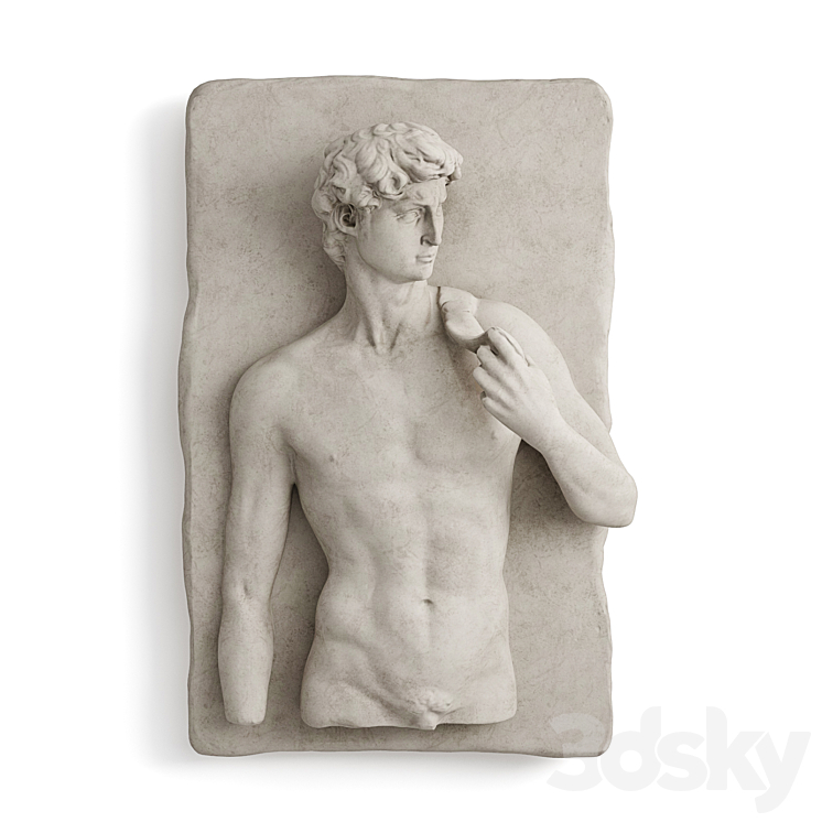 david wall relief 3DS Max Model - thumbnail 3