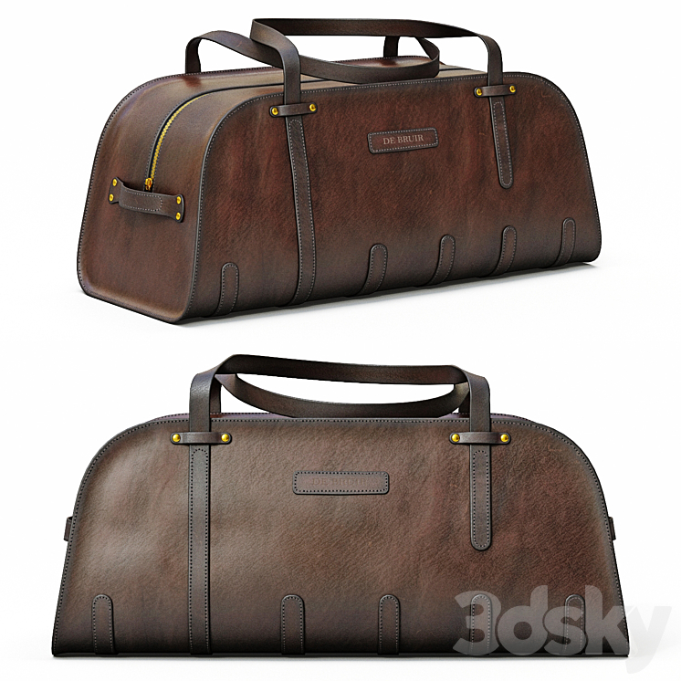 DE BRUIR Leather Sports Bag 3DS Max - thumbnail 1