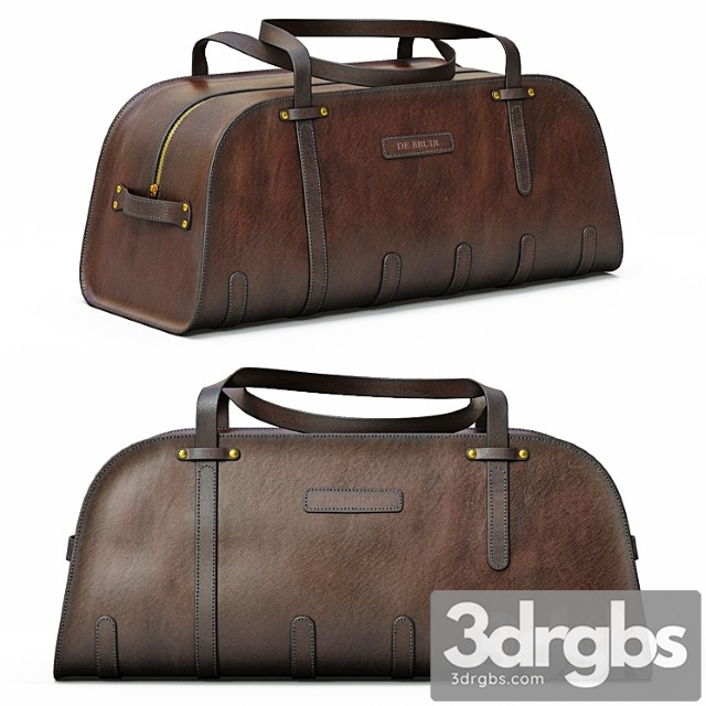 De bruir leather sports bag 3dsmax Download - thumbnail 1