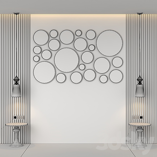 Decor for bedroom 2. 3DS Max Model - thumbnail 3