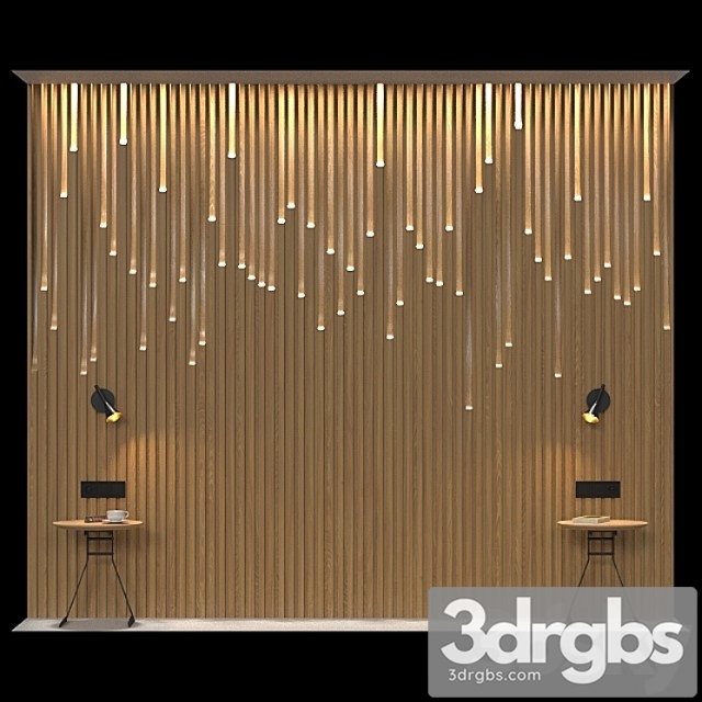 Decor for bedroom 3. 3dsmax Download - thumbnail 1