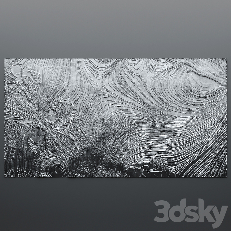 Decor for wall. Panel. 3D 3DS Max - thumbnail 1