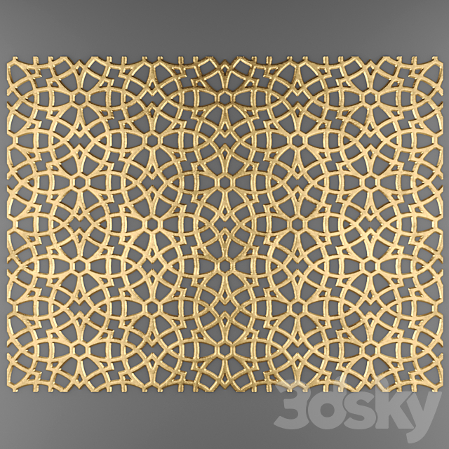 Decor for wall. Panel. 3D 3ds Max - thumbnail 1