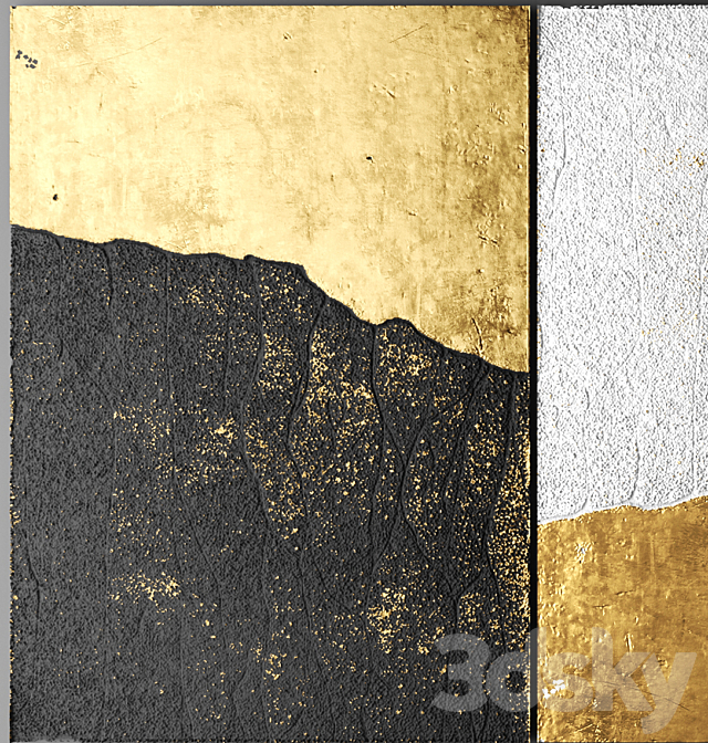 Decor for wall. Panel. 3D 3ds Max - thumbnail 3