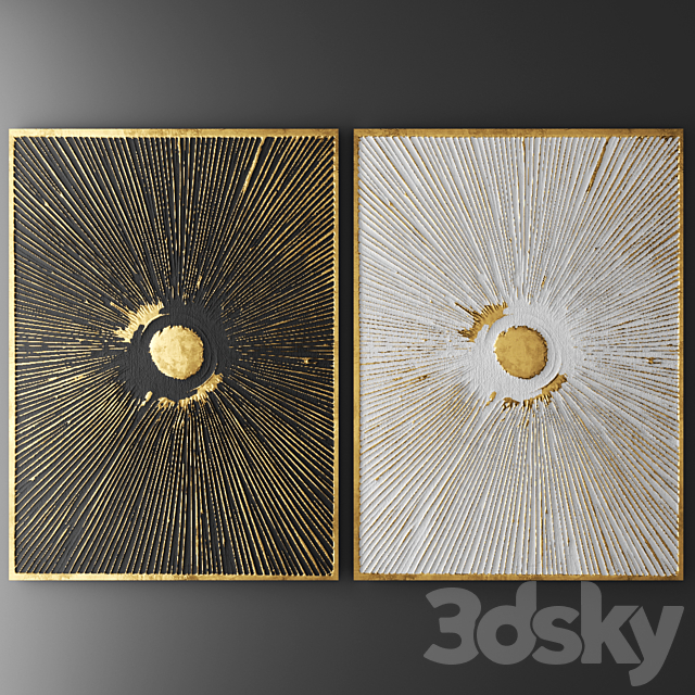 Decor for wall. Panel. 3D 3ds Max - thumbnail 1