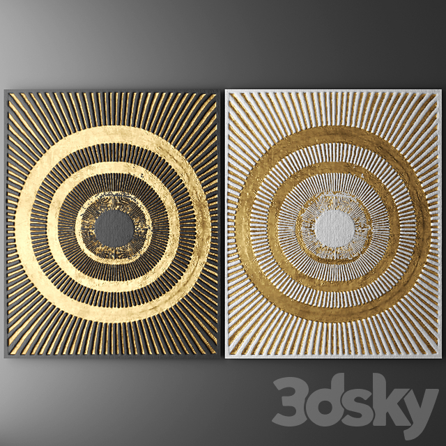 Decor for wall. Panel. 3D 3ds Max - thumbnail 1