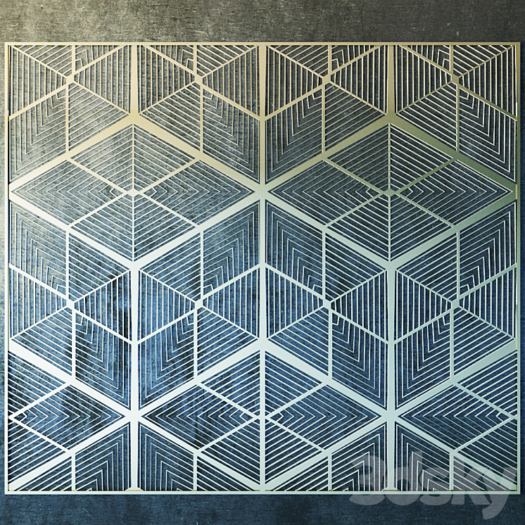 Decor for wall. Panel. 3D 3DS Max - thumbnail 1