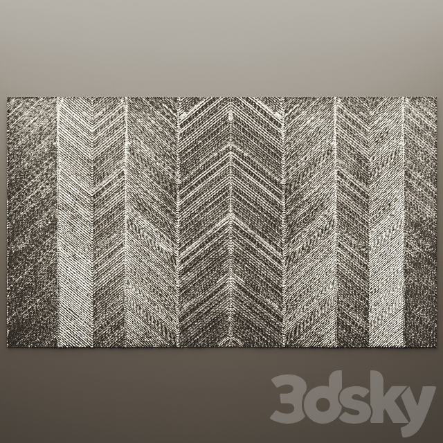 Decor for wall. Panel. 3D 3DS Max Model - thumbnail 1