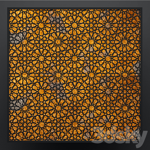 Decor for wall. Panel. 3D 3DSMax File - thumbnail 1