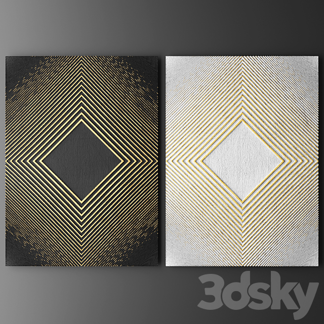 Decor for wall. Panel. 3D 3DSMax File - thumbnail 1