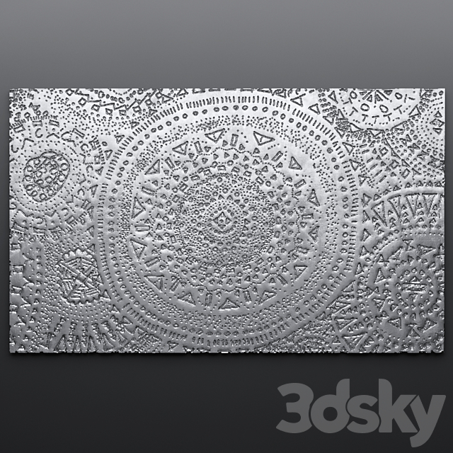 Decor for wall. Panel. 3D 3DSMax File - thumbnail 1