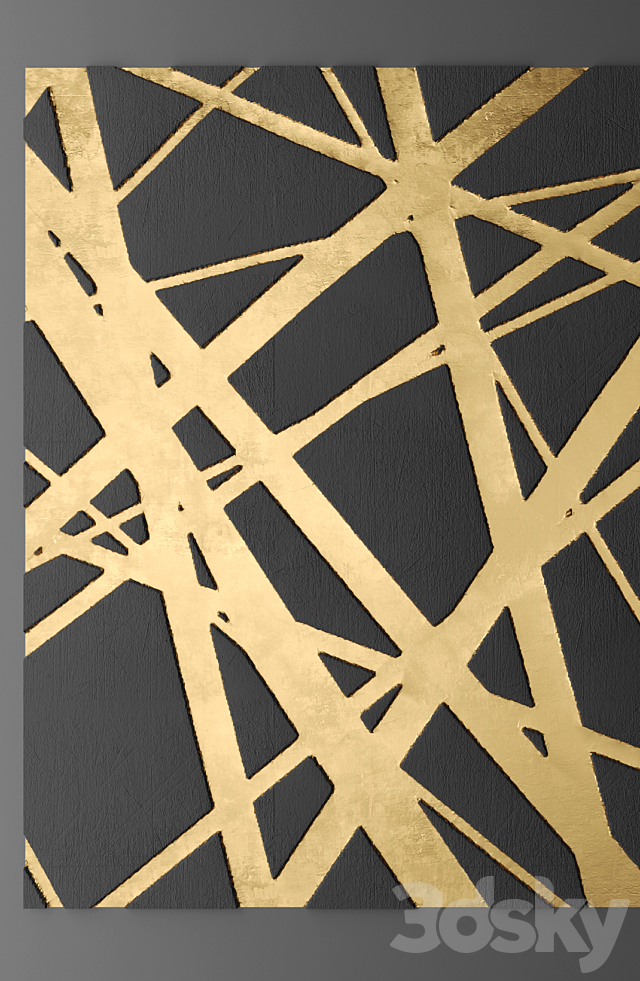 Decor for wall. Panel. 3D 3DSMax File - thumbnail 2