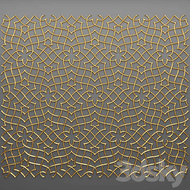 Decor for wall. Panel. 3D 3DSMax File - thumbnail 1