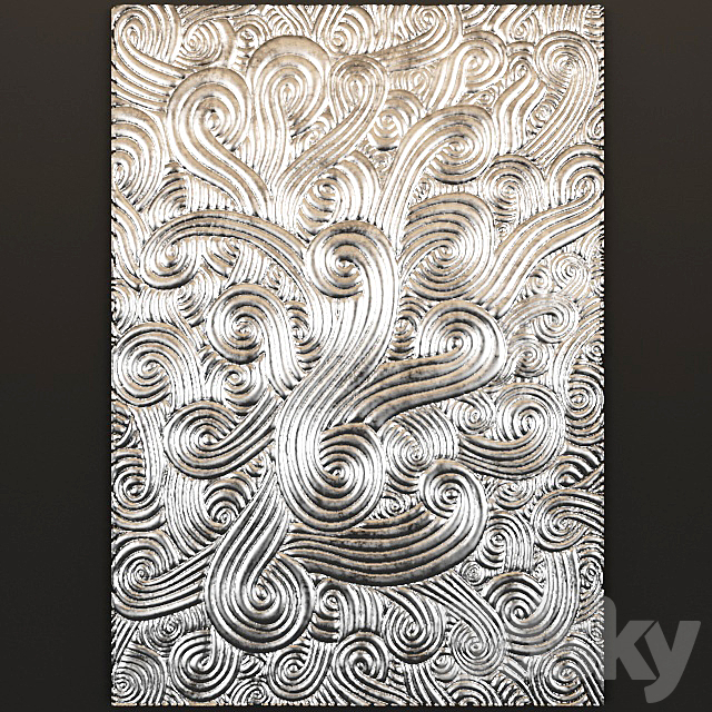 Decor for wall. Panel. 3ds Max - thumbnail 1