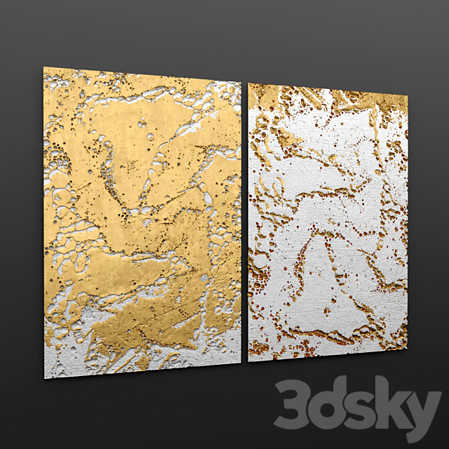 Decor for wall. Panel. 3DS Max Model - thumbnail 2