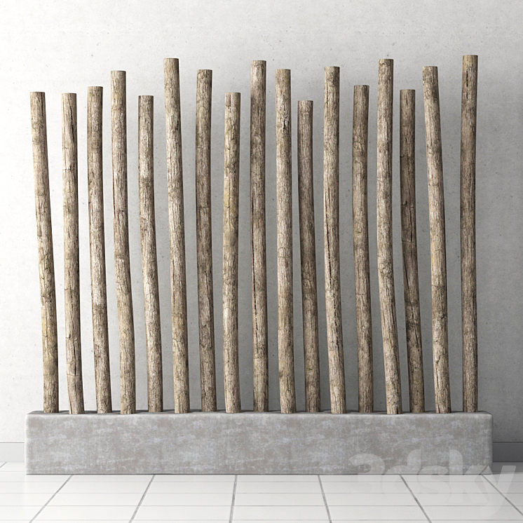 Decor from old branches 3DS Max - thumbnail 1