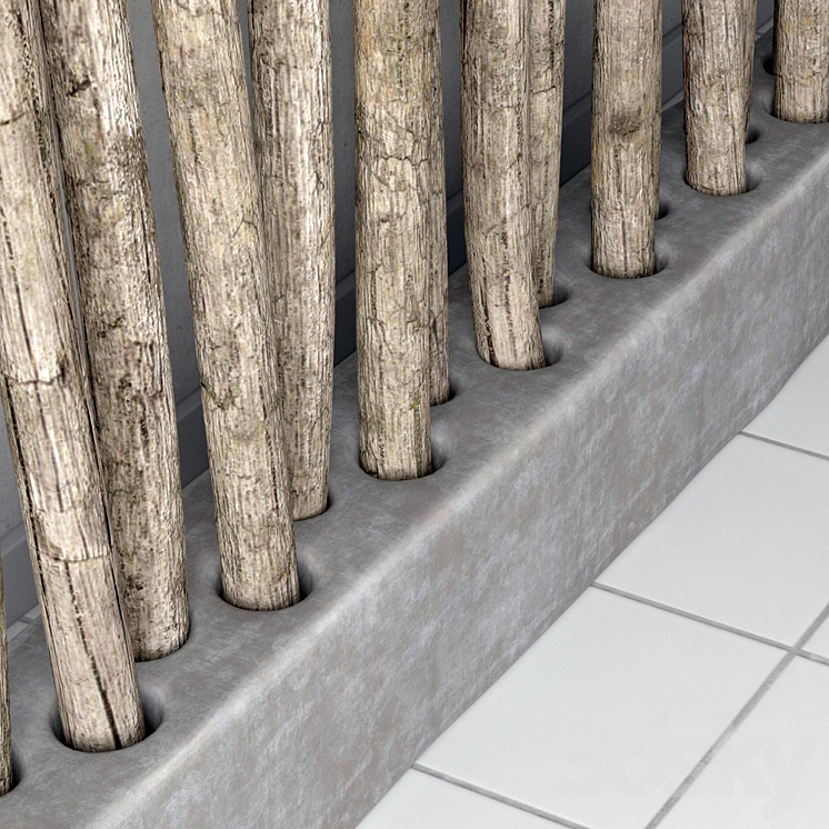 Decor from old branches 3DS Max - thumbnail 2