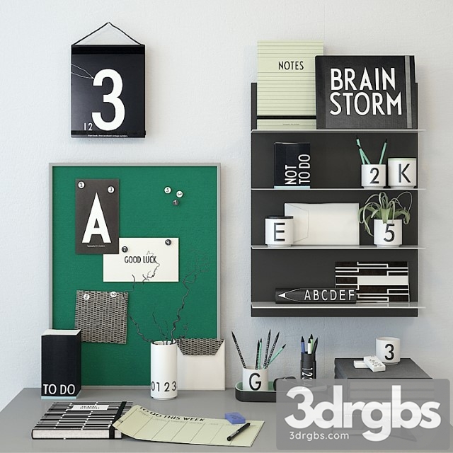 Decor Letters Green 3dsmax Download - thumbnail 1