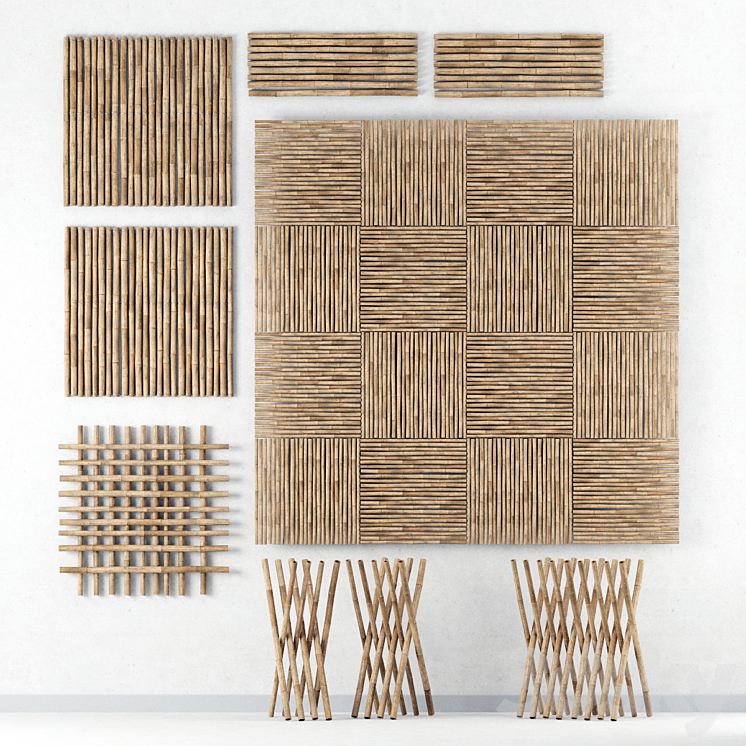 Decor of bamboo \/ Decor of bamboo 3DS Max - thumbnail 1