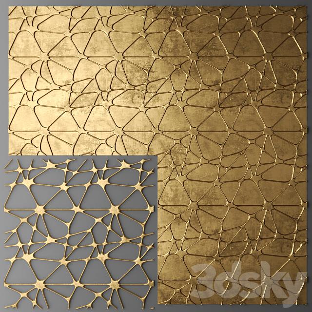 Decor. Panel. Lattice. 3DS Max Model - thumbnail 1